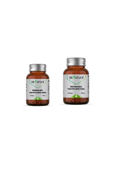 VeNatura Resveratrol 250 Mg 30 Capsules + Bromelain 60 Capsules