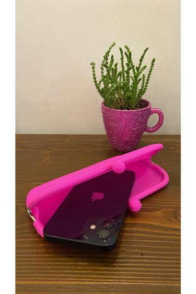 MENİSE Silikon Demirli Telefon Çantası