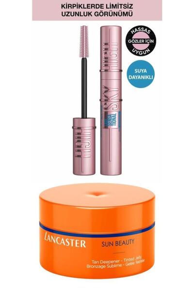 Lancaster Tan Deepener Sky High Waterproof Maskara Kalıcı Bakım Seti