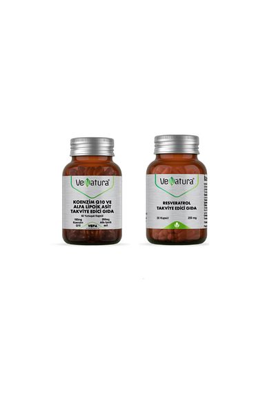 VeNatura Resveratrol 250 Mg 30 Capsules + Coenzyme Q10 And Alpha Lipoic Acid 60 Capsules