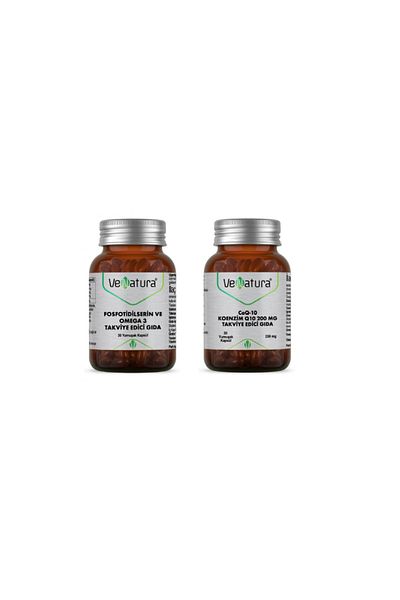 VeNatura Phosphotydilcerin And Omega 3 30 Capsules + Coenzyme Q10 200 Mg 30 Capsules