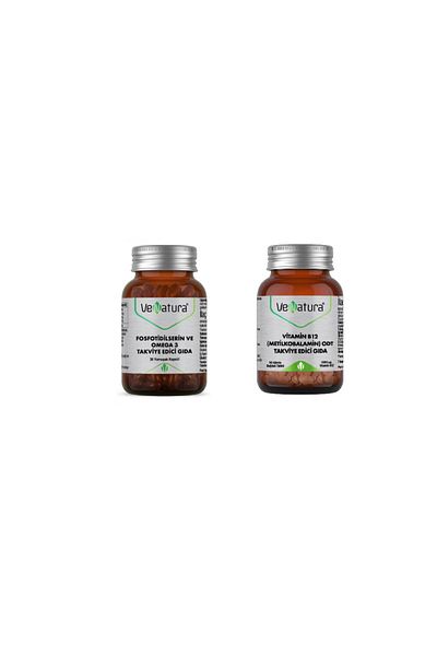 VeNatura Phosphotydylcerin and Omega 3 30 Capsules + B12 Methylcobalamin 30 Tablets