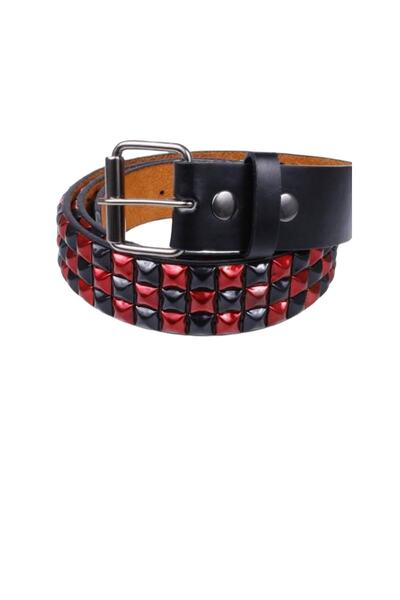 targay Ζώνη με καρφιά σε στυλ Gothic Punk Metallica με καουμπόικη αγκράφα