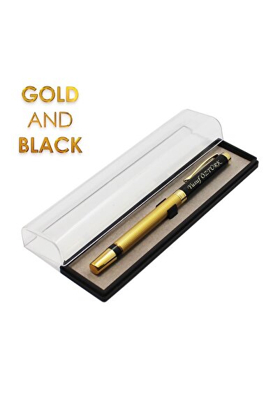 Morinna Roller Imza Kalemi Metal Kasa Gold Ve Siyah Renk
