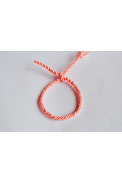 Bidüğüm سوار مصنوع يدويًا من حبل الحظ - لون فم الجرو، مقاس قابل للتعديل