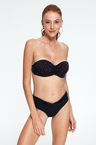 Pierre Cardin Straplez Kaplı Bikini Takım 217310 Siyah