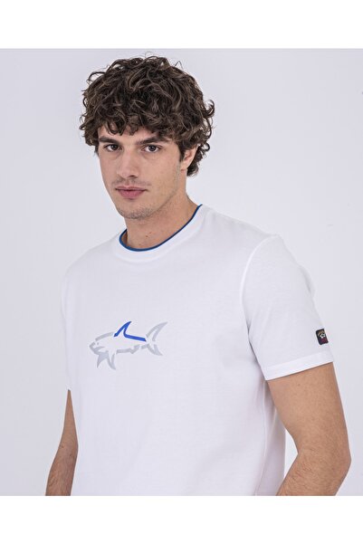 PAUL&SHARK Ανδρικό πλεκτό μπλουζάκι C.w. Βαμβάκι