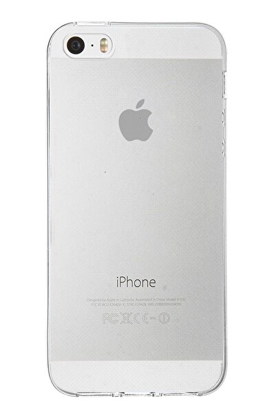 KILIFMANİA Iphone 5se Uyumlu Kapak 1mm Şeffaf Silikon Kılıf