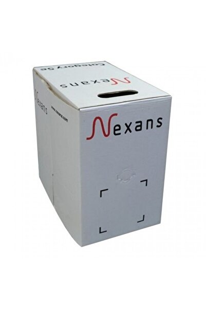 Nexans 305 Mt Utp Cat6 Network Kablo Grı 23awg 0.58mm %100 Bakır