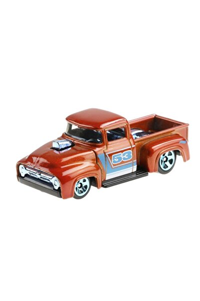 Mattel Games سيارات هوت ويلز الزرقاء واللامعة - مخصصة '56 Fordtruck - Grr35-g...