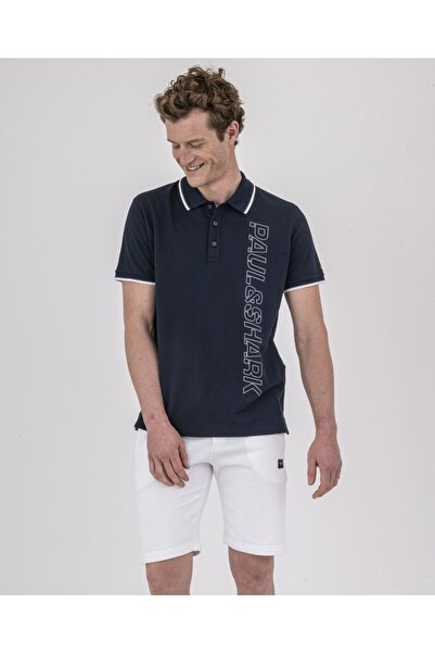 PAUL&SHARK Ανδρικό πλεκτό Poloshirt C.w. βαμβάκι