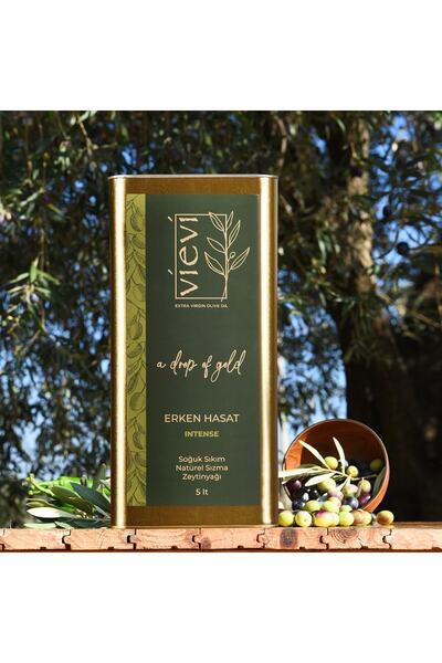 VİEVİ Intense Erken Hasat Soğuk Sıkım Natürel Sızma Zeytinyağı 5lt-arbequina