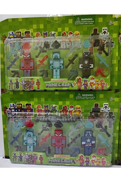 Cango Minecraft Süper Kahramanlar Figürleri Oyuncak Minecraft Karakter Figür