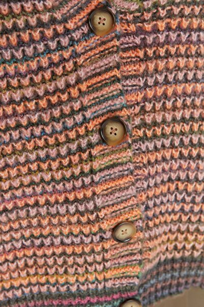 Trendyol Collection Multicolored Soft Textured Gradient Knitwear Cardigan TWOAW22HI0092