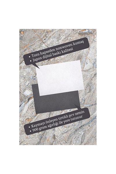 Silkcoat Home Anthracite Duck Digital Printed Door Mat - K-1293