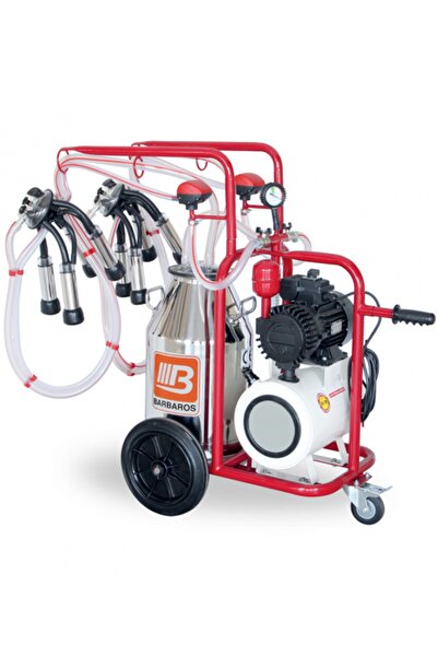 BARTECH Üniversal Model Çift Sağım Kuru Tip Inek Sağım Makinesi - Paslanmaz Güğüm