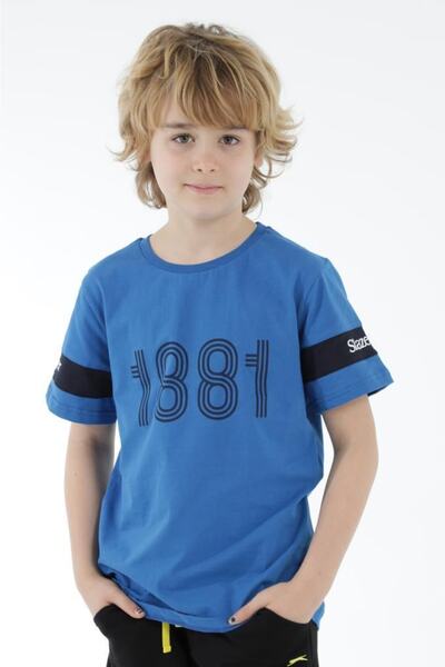 Slazenger تي شيرت للأولاد تي شيرت أزرق St12tc248-600