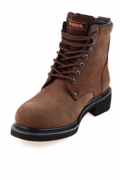 Harley Davidson Gibson Motor Cycles Hakiki Deri Erkek Bot