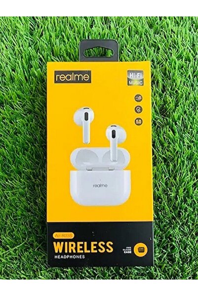 realme Kablosuz Kulaklık Air-r03s Silikon Kılıflı ( Siyah )