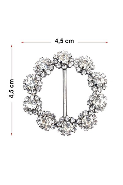 Hobi Dünya Kristal Taşlı Çiçek Modeli Kemer Tokası