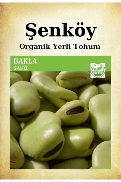 Şenköy Yerli Sakız Bakla Tohumu Doğal Bakla Ata Tohumu Pakette 50 gr Hediye S...