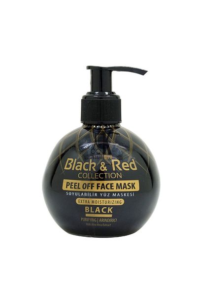 Black Red Black & Red Silicone Face Mask Black 250 Ml