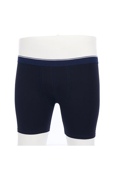MocGrande Ανδρικό μπόξερ μεγάλου μεγέθους Lycra Long Leg 11906 Navy Blue