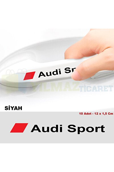 yılmazetic Audi Sport Logo Ayna Jant Kapı Kolu Oto Sticker Yapıştırma Araba E...