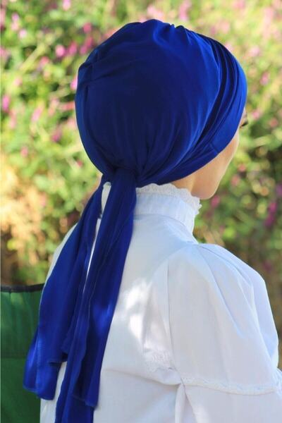 erasra class Σχεδιασμός Ready Bonnet Shawl Saks Blue