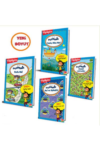 Dikkat Atölyesi Yayınları Puzzlemania Set of 4 - on the Go Series /Collective/