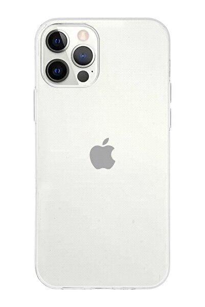 CaseWorld Iphone 12 Pro Max uyumlu Kapak 1mm Şeffaf Silikon Kılıf