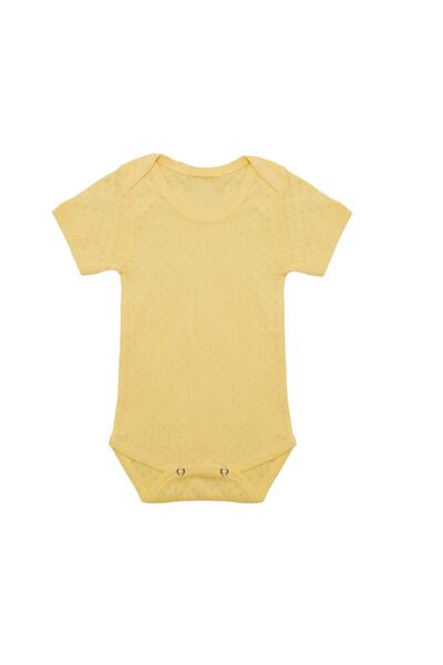 Kidsabu سالوبيت بيبي سناب باك للجنسين - أصفر كم قصير - نصف كم