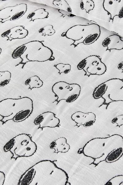 PEANUTS By Karaca Home Snoopy Lazy Days Tek Kişilik Yatak Örtüsü Set