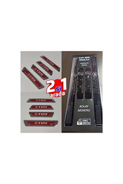 Lazer Store Fiat Siena Uyumlu Kapı Eşiği + Kapı Koruyucu
