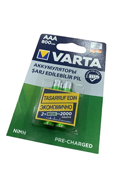 ATAELEKTRONİK Varta 800mah 800 Miliamper Aaa Şarjlı Şarzlı Pil - Wewell Wma42...