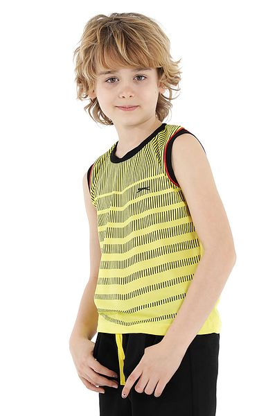 Slazenger Жълта тениска без ръкави за момче Daiva