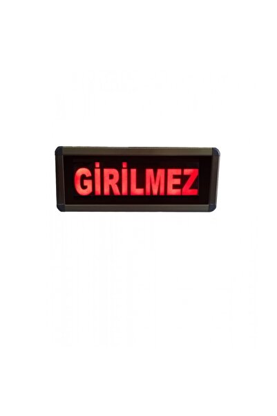 Şerit Ledli Girilmez Yazısı Kasa Ölçüsü: 9x26 cm