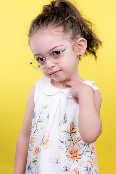 LUNOX Unisex Transparent Children's Computer Screen Glasses (2-5 Years)