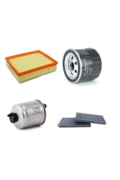 Bosch Filtre Bakım Seti Renault Latitude 1.5 Dci Hava + Yağ F.+ Yakıt Filtre ...