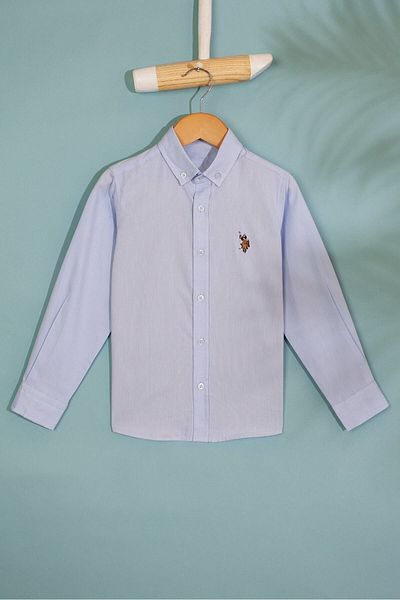 U.S. Polo Assn. Cămașă albastră pentru băiat851465