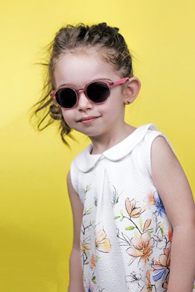 LUNOX Pink Unisex Polarized Sunglasses for 1-3 Years Old Children