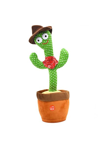 Genel Markalar Konuşan Dans Eden, Müzikli Işıklı Saksı Kaktüs Peluş Oyuncak