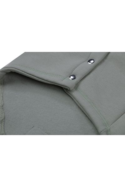 Glipet Cat And Dog Dress - Single Button Hooded Gray