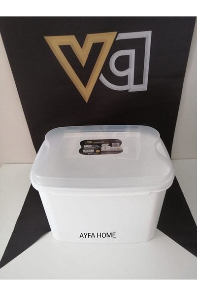 VİP AHMET Masal Storage Container White 10 Liters Vp-037