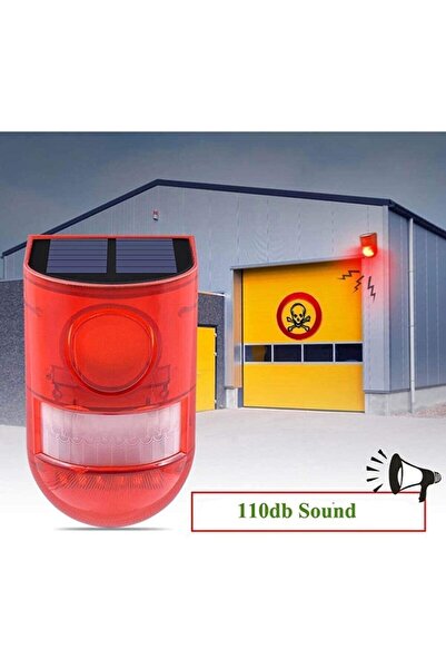 gaman Güneş Enerjili Solar Sensörlü Hırsız Alarmı 129 Desibel Su Geçirmez 4 Mod