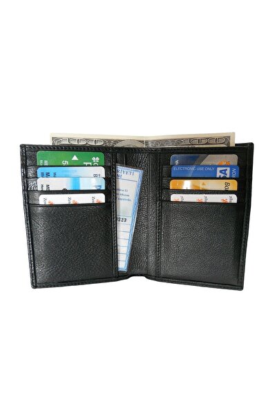 Zenga Orjinal Deri Erkek Cüzdanı Ince 708-1 Siyah