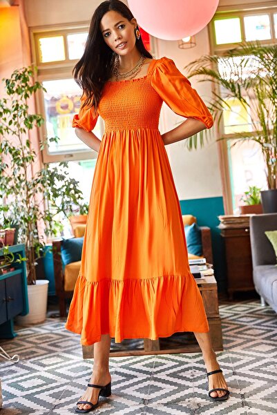 Olalook Dress - Orange - A-line