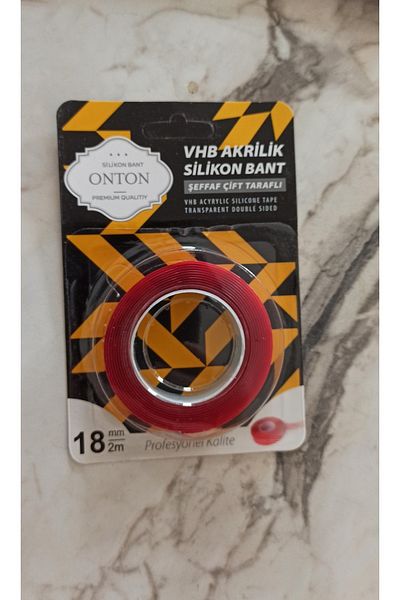 Onton Vhb Acrylic Silicone Tape Transparent Double Sided 18mm 2m