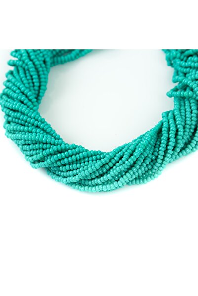 yfhobi 12 Dizi - Çek Kum Boncuğu, Takı Yapım Boncuğu, Turkuaz Renk