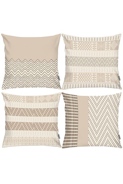RİTMOHOME Σκανδιναβική Bohemian Ethnic Μαξιλαροθήκη 4 τεμαχίων